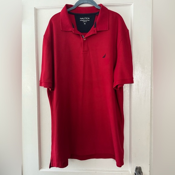Nautica Men’s Red Short Sleeve Polo Shirt Size 3XL - Picture 3 of 11